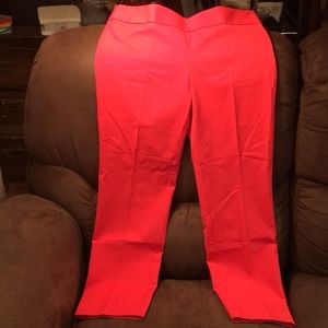 Loft pink/coral straight legged pants